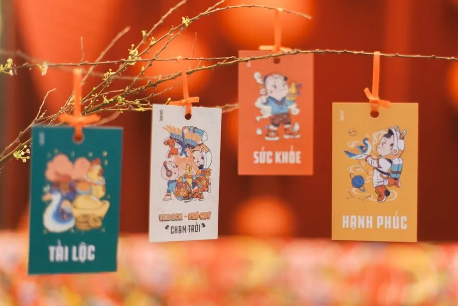 Hình con ngựa cute trên thiệp chúc Tết